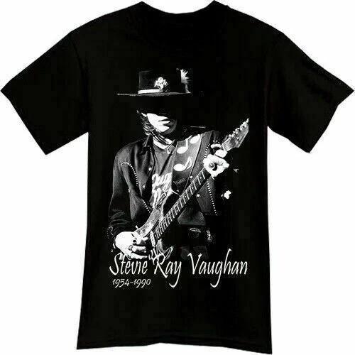 

STEVIE RAY VAUGHAN Shirt Short Sleeve Black Unisex S2345XL SU93 Unisex T-Shirt XXL