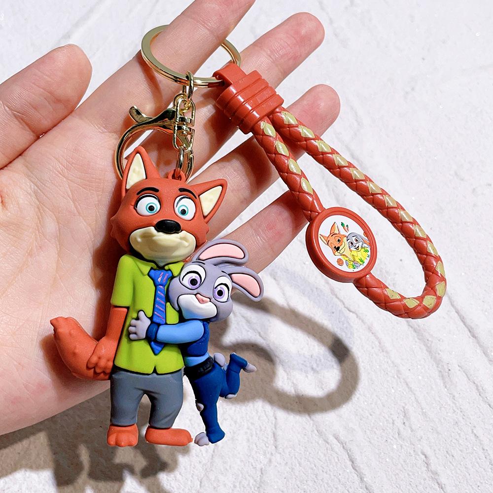 

Anime Zootopia Figure Cute PVC Doll Car Key Ring Accessories Bag Pendant Charm Perfect Christmas Gift for Her
