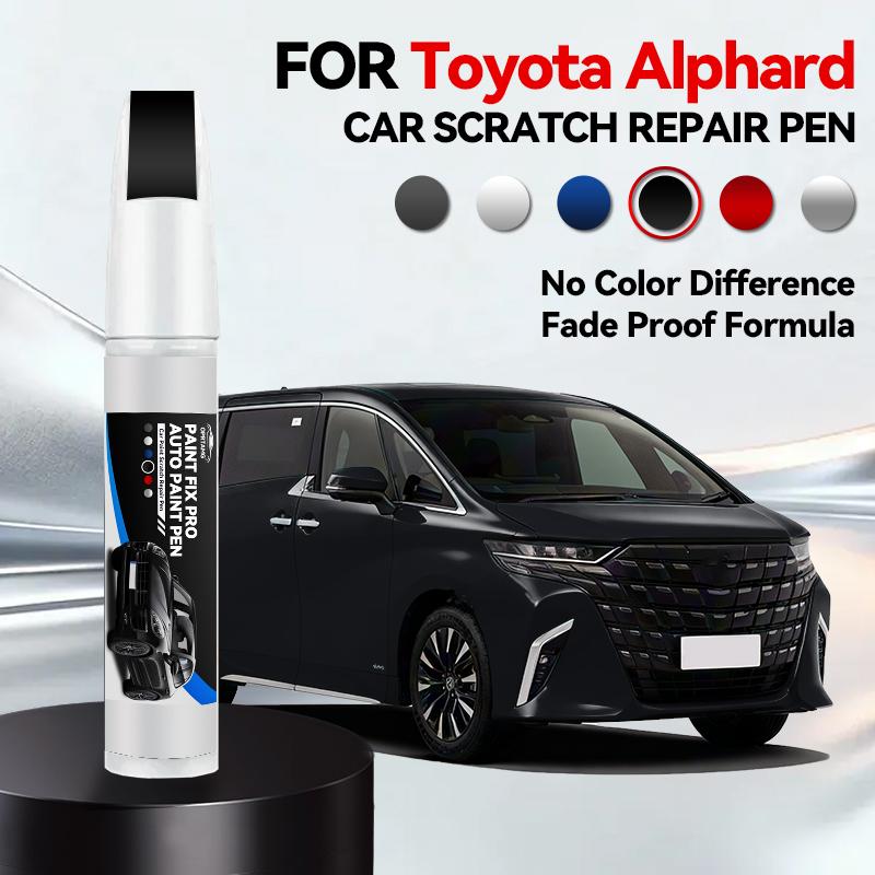 

Для Toyota Alphard Ремонтный маркер краски автомобиля Подкрашивание Удаление царапин DIY Автоаксессуары Белый W09 066 090 Серебристый 1G6 Черный 220