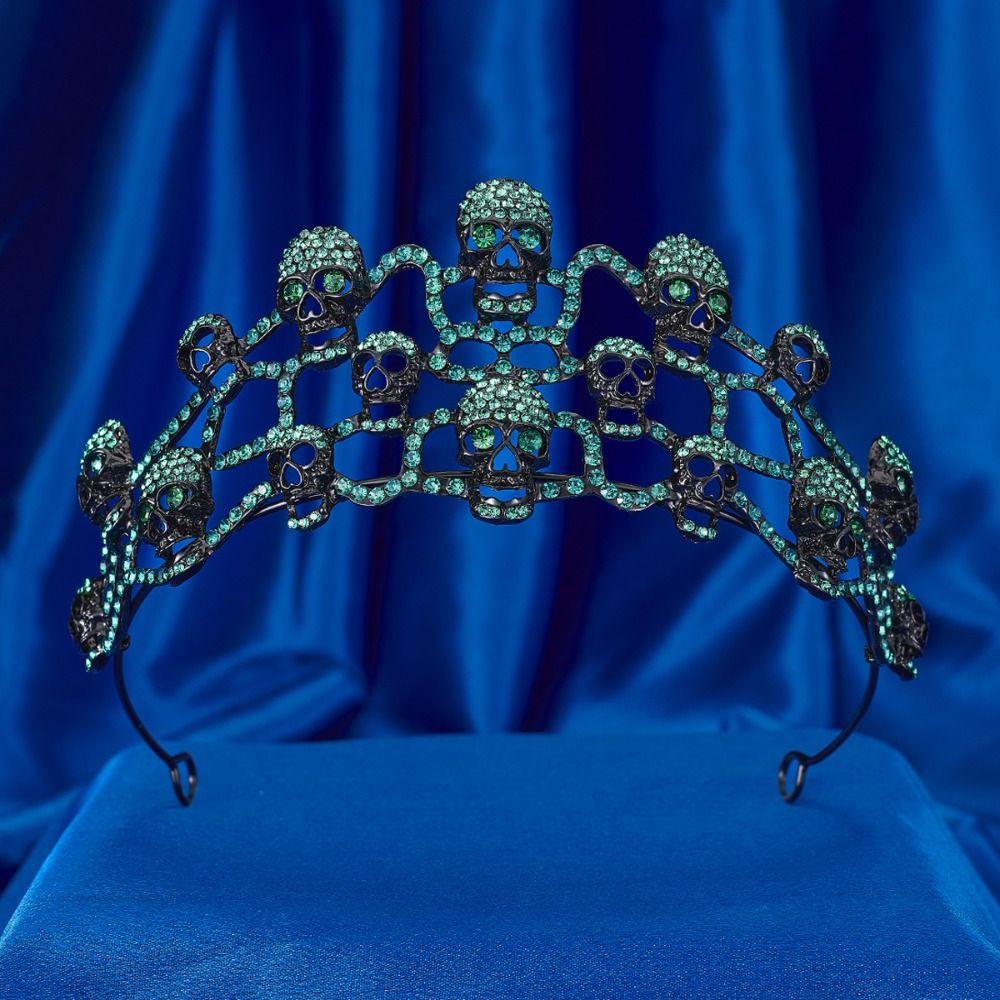 Gothic Skull Crown Halloween Headband Queen Halloween Party Decorations  Men