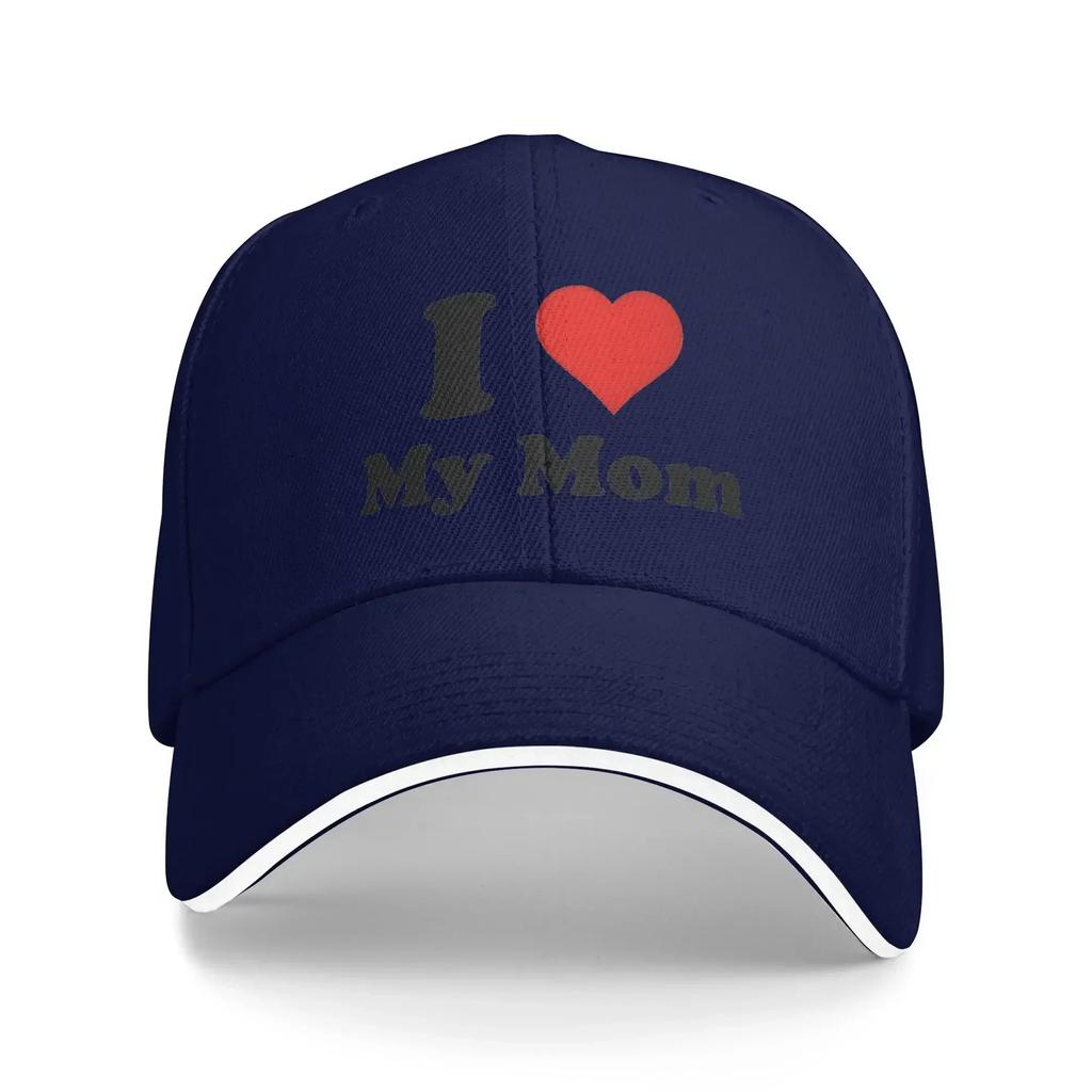 Happy Mothers Day Casual Baseball Cap I Love My Mom Tennis Skate Hip Hop Hats Summer Dropshipping FeUnisex Unisex Streetwear Caps