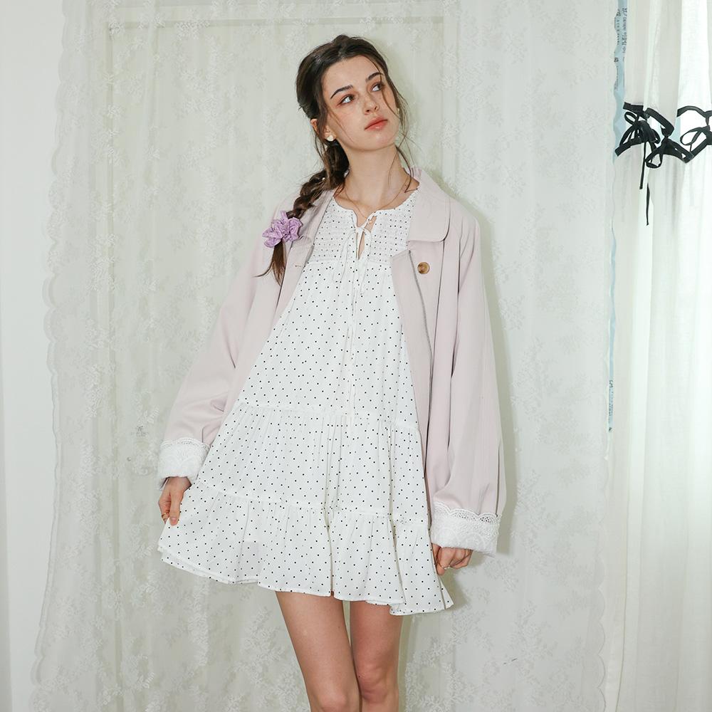 Deondeulob Dd_Polka Dot Tiered Mini Dress_2Color