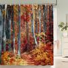 3D tropical rainforest forest landscape printed shower curtain with hook bathroom waterproof polyester bath curtain home decor