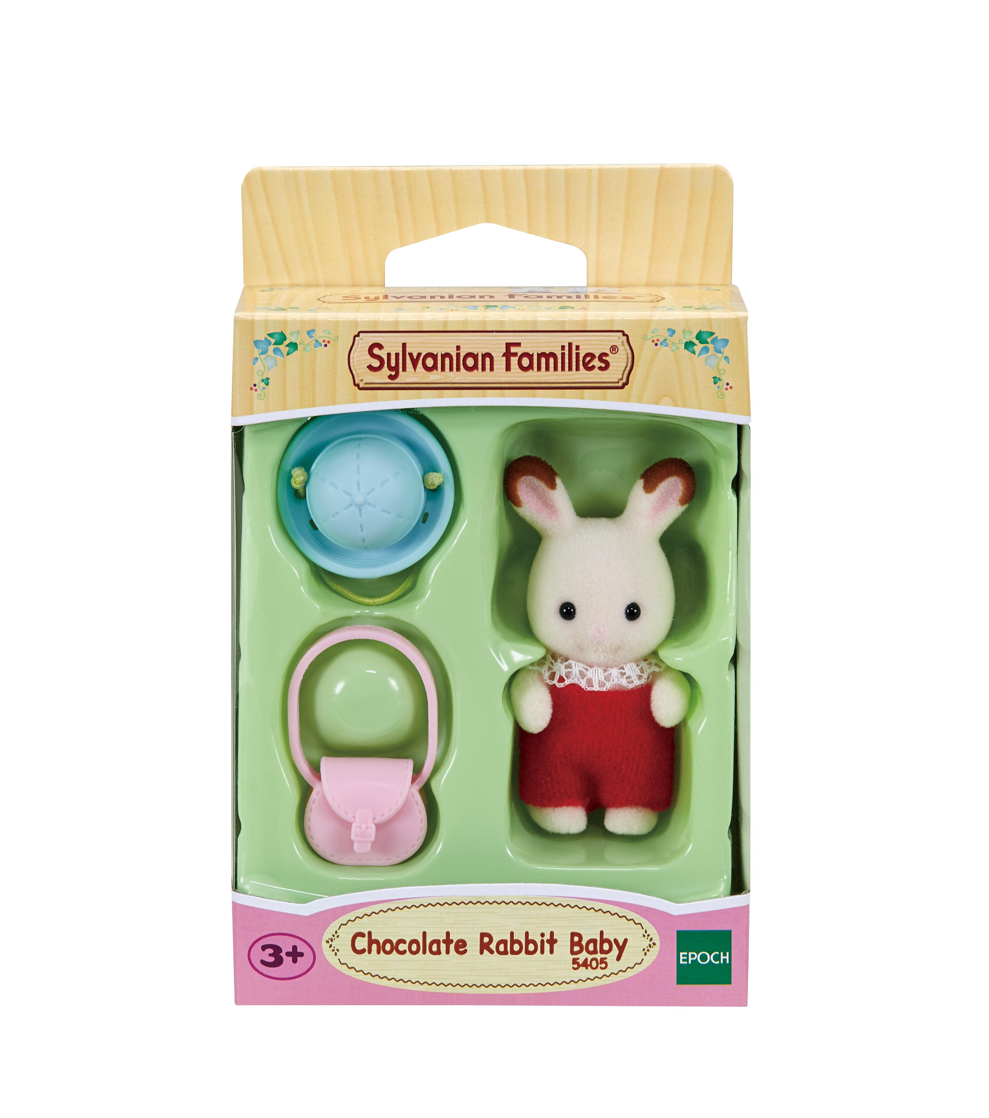 Sylvanian Families 5405 Chocolate Rabbit Baby Figure