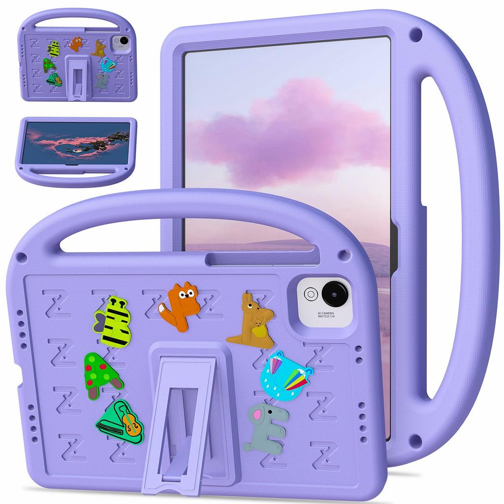 For Honor Pad X10 Pro/Pad X9a/Pad X9 Pro Kickstand Case Cartoon Design Anti-Drop EVA+PC Tablet Cover with Strap for Kids