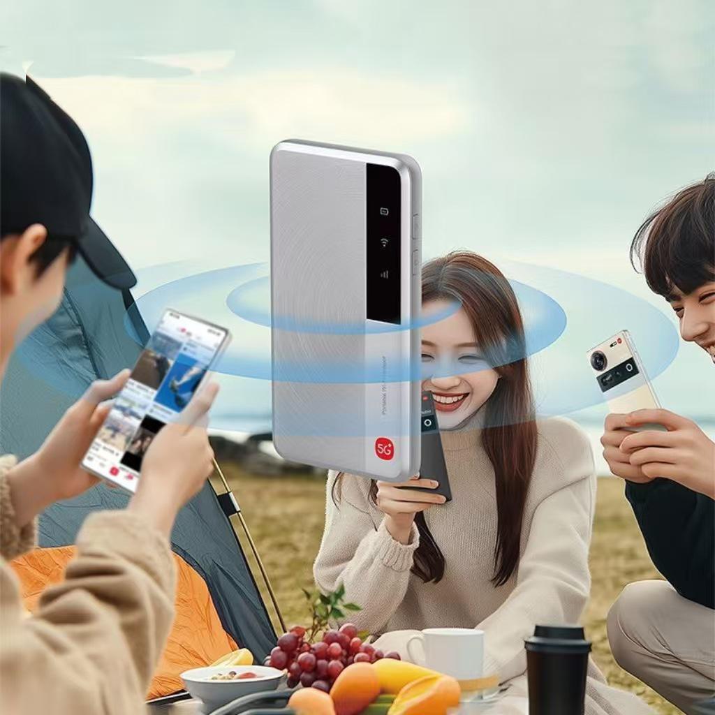 65GB Portable WiFi Hotspot: Outdoor Live Streaming, Home & Dorm Wireless Internet Booster, SIM-Compatible, Car Router