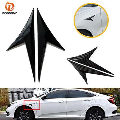 1 çift Araba Yan Kanat Hava Akışı Çamurluk Etiket Kapak Dekorasyon Honda Hyundai Toyota Bmw Evrensel Oto Şekillendirici Aksesuarları