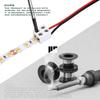 25 Pack Erless Led Tape Light Connectors Tighten Screw Terminal Blocks 2 Pin 8mm Connector with Screwdriver Wire To Strip Connector for 5v 12v 24v