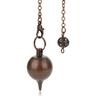 Cone 100% Copper Brass Metal Pendant Pendulum for Divination Dowsing Reiki Healing Egyptian Isis Pendulos Professional A001