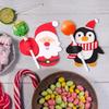50-500PCS Christmas Candy Gift Packaging Paper Cards Santa Claus Penguin Card Gift Accessory Holiday Party Supplies Decoration