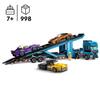 LEGO® City 60408 Le camion de transport de voitures de sport, 4 véhicules pour enfants