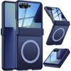 Galaxy Z Flip 8 Case With Magnetic Snap-on Design Frosted Matte Finish Full Coverage Protection Built-in Screen