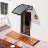 Awnings for Door Entrance, 24 X 24 In, Exterior Front Door Window Awnings with Drainage & ABS Bracket, Rain Snow Sun Protection, Overhang