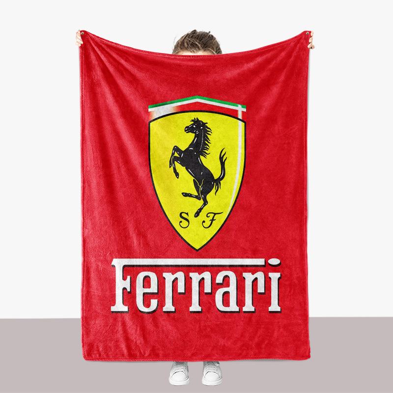 

For Ferrari SP1 812 F40 F12TDF SF90 Flannel Blanket Student Nap Dormitories All-season Suitable Air-conditioned Rooms Thin Style 70x100cm