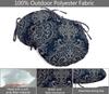 Vargottam Indoor Outdoor Round Bistro Chair Cushions Block Print 15-Inch Bistro Chair Pads Waterproof Seat Chair Cushion For Home