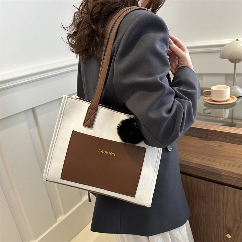 Spacious Pu Tote Bag For Women Stylish Casual Shoulder Bag Ideal For Daily Use