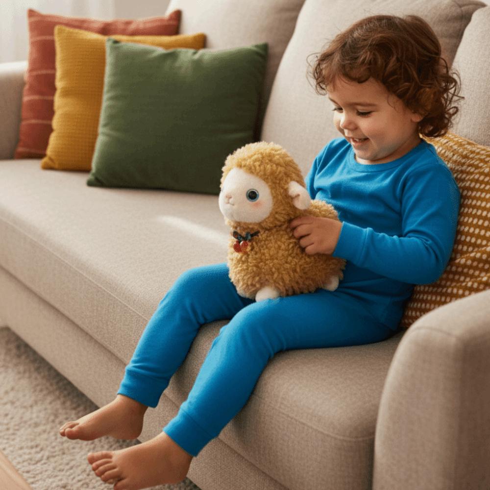 Cartoon Little Sheep Doll Simulation Animal Fluffty Doll Sheep Doll Plush Toy Home Decor