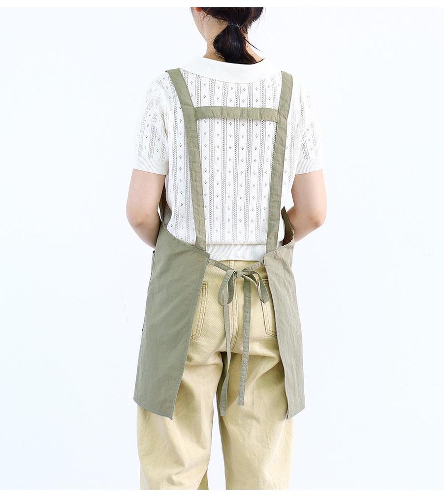 Korean Style Waterproof Waist Apron - Unisex Kitchen & Work Wear with Custom Logo
