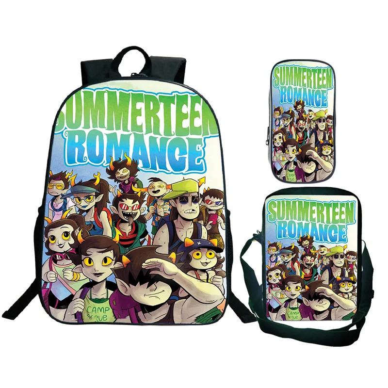 Pupil Duet Night Abyss Fun Game Rucksack Carry Carrier Pen Case 3pcs Style Custom Rucksacks DIY Pattern Backpack Mochilas