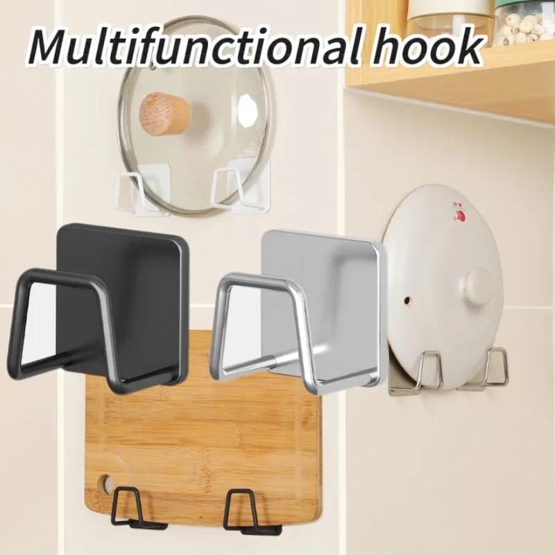 Kitchen Stainless Steel Sink Sponges Holder Self Adhesive Drain Drying Rack Kitchen Wall Hooks Accessories Storage Organizer