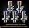 Explosion-Proof Stainless Steel Angle Valve for Hot/Cold Water - Ideal for Kitchens, Bathrooms, and Washing Machines