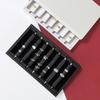 PU Leather Ring Holder Jewelry Tray with Protective Cover Professional Finger Ring Organizer for Storage and Display
