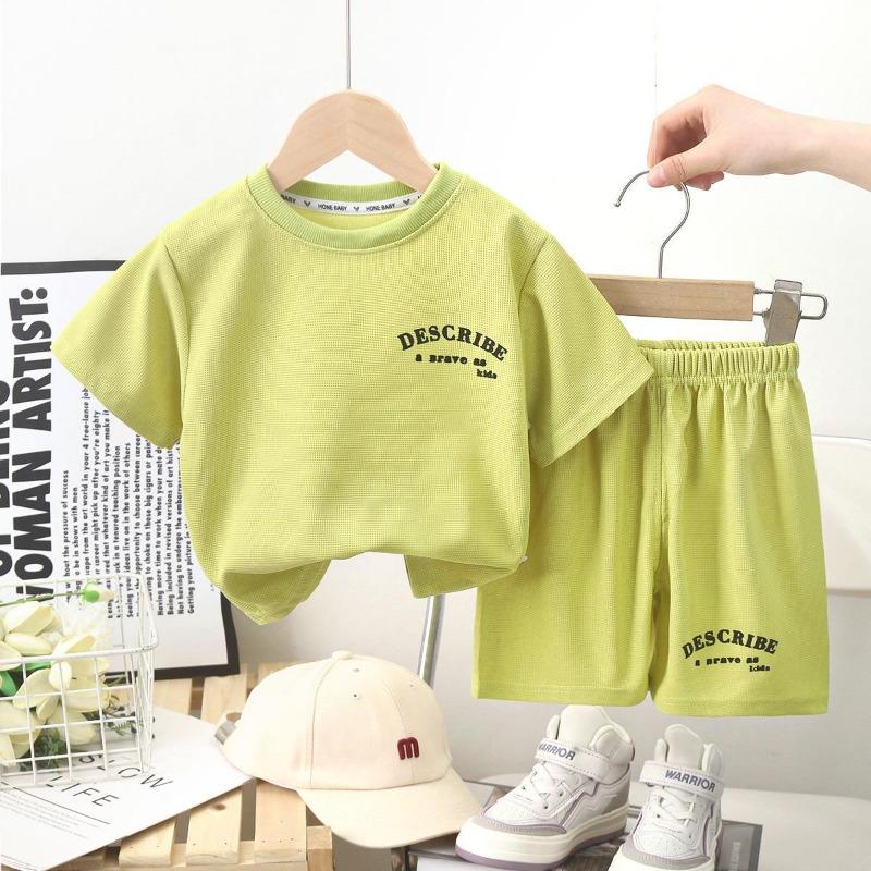 Children's Short-sleeved Suits Summer Boys' Clothes Girls' Shorts Clothing  T-shirts Baby Summer Clothes Children's Clothing