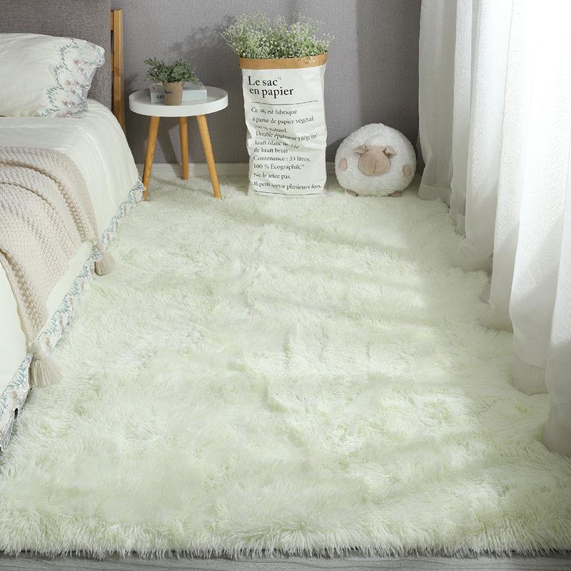 Colorful Tie-Dye Long-Haired Carpet: Bedroom Floor Mat, Doormat, Foot Mat, or Cat Mat Blanket