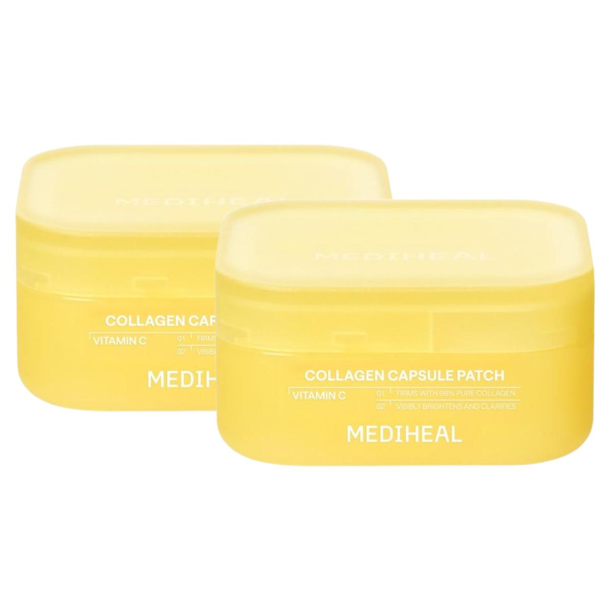 Mediheal Collagen Capsule Patch PDRN Vitamin C Gel Eye Mask Brightening Skincare 60 Sheets Dual Pack