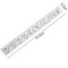 AGET4 3D Zinc Alloy Metal TITANIUM Logo Chrome Emblem Badge Decals Car Sticker Auto Tail Stickers for Ford Focus 2 Fiesta Kuga EDGE
