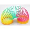 Unicorns and Tales Juggling Slinky (Jumbo Rainbow Spring) with Safety Cap, Resin Rainbow Colors, Suitable for Children's Slinky Juggling (M: 87mm X