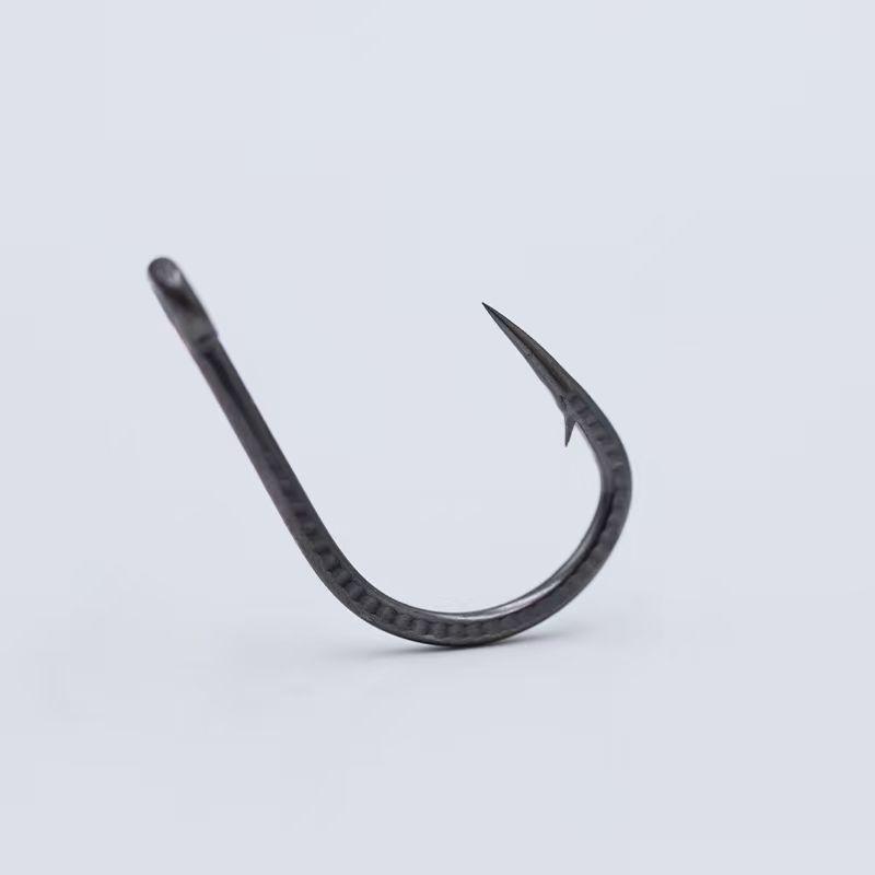

20-Piece Large Sea Fishing Hooks: Thick Live Bait Hooks with Tubes for Carp, Sturgeon, Grouper & Giant Fish 10 pcs 1/0# Trial Pack чёрный