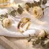 Romantic Bow Shape Cubic Zirconia Rings for Women Light Luxury Shiny CZ Geometry Rings Birthday Wedding Engagement Jewelry Gift