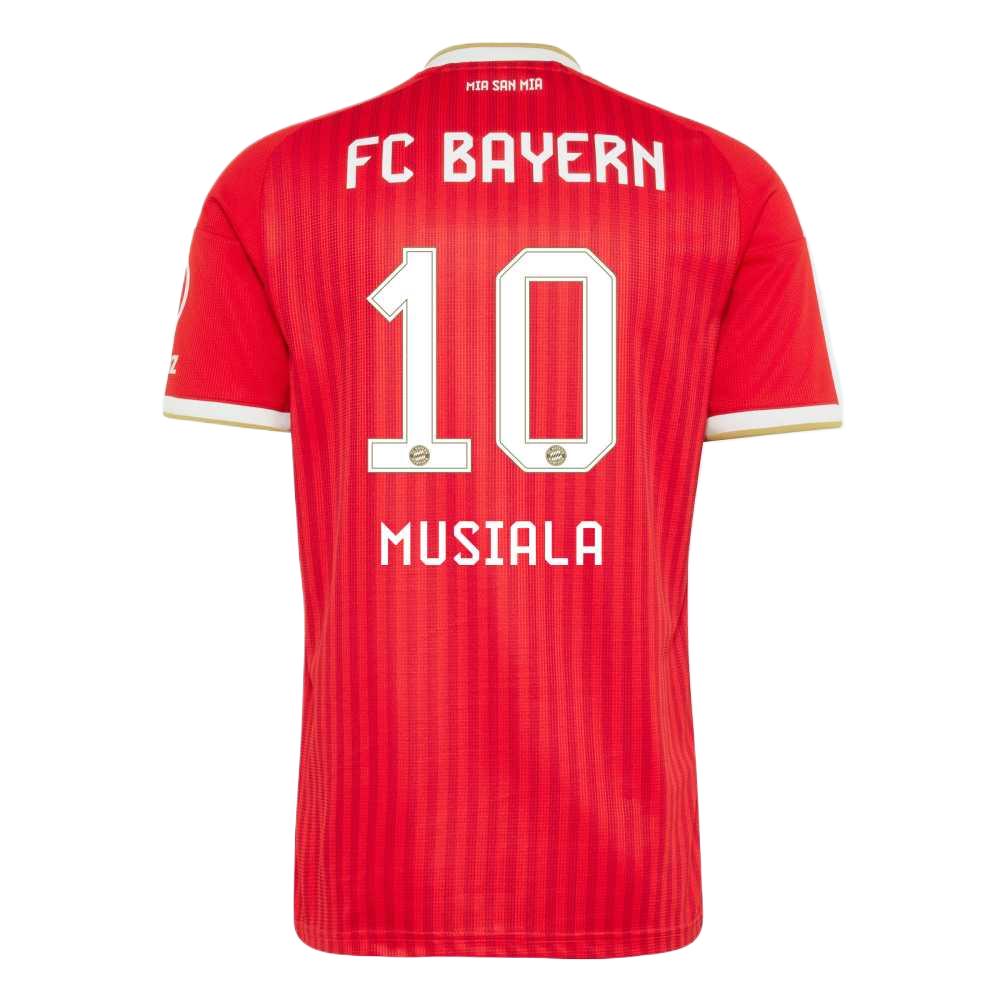 adidas Bayern Jamal Musiala 10 Home Quick-Dry Short Sleeve Comfortable Football Jersey Fan Version Men Jerseys KQ6513-10