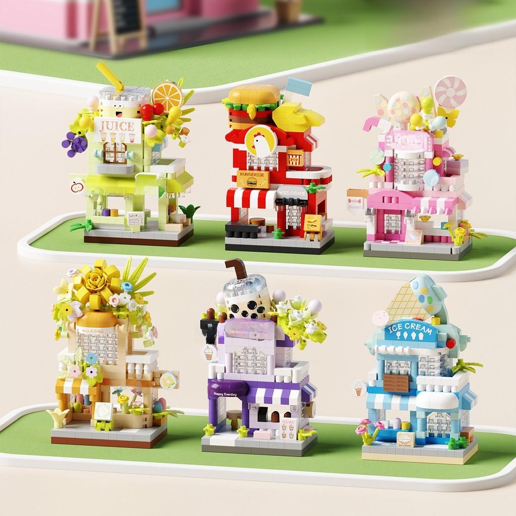 Urban Scene Toy Assembly Kit Building Blocks For Creative Home Decor