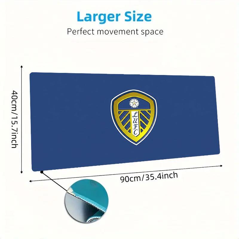 Leeds United Large Size Mouse Pad Large Gaming Table Cushion Non-slip Laptop Tablet Big Mousepad XXL Mat Mini PC Playmat With Lock edge