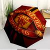 Manchester United F.C Print Automatic Open Close Umbrella, Portable Foldable Umbrella, for Outdoor Commute Camping Trip, Ideal Birthday Gift
