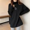 VAYLA Velvet Turtleneck Long Sleeve Tops Ladies Casual Solid Color Pullovers Undershirt Loose Autumn Winter Thin T-Shirts Fashion Women's Clothing