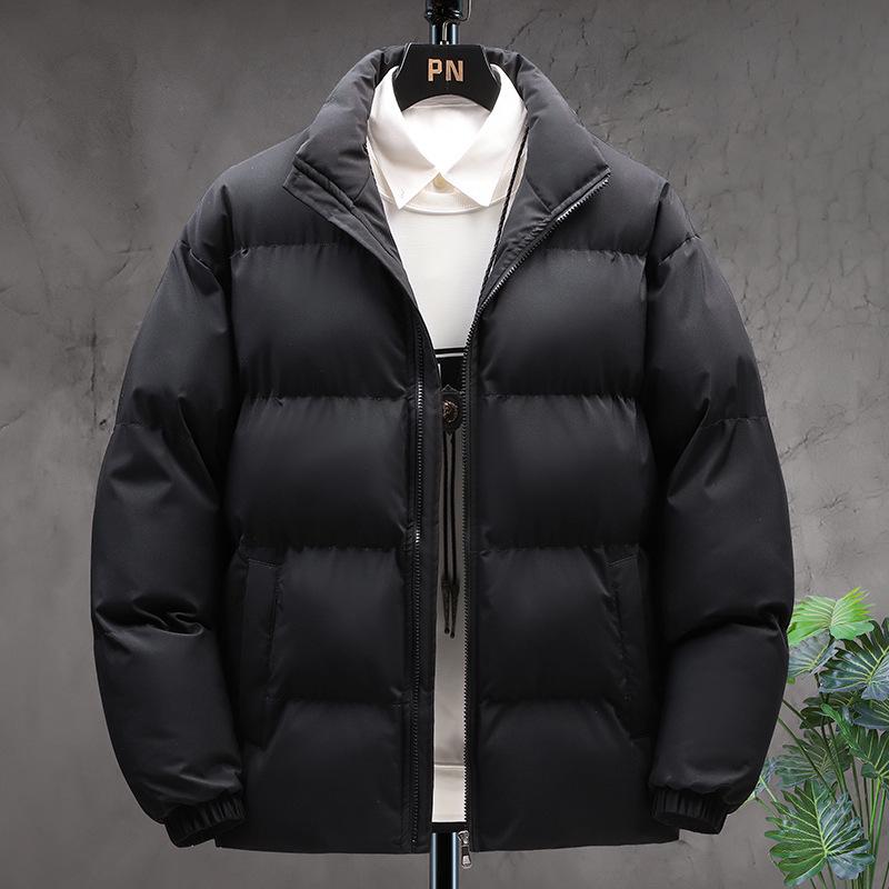 Men's High-End Velvet Thickened Winter Cotton Padded Jacket - Warm Bread Style