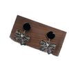 Bow High-end Temperament Black Simple Jewelry Stall Versatile Stud Earrings Exquisite Temperament