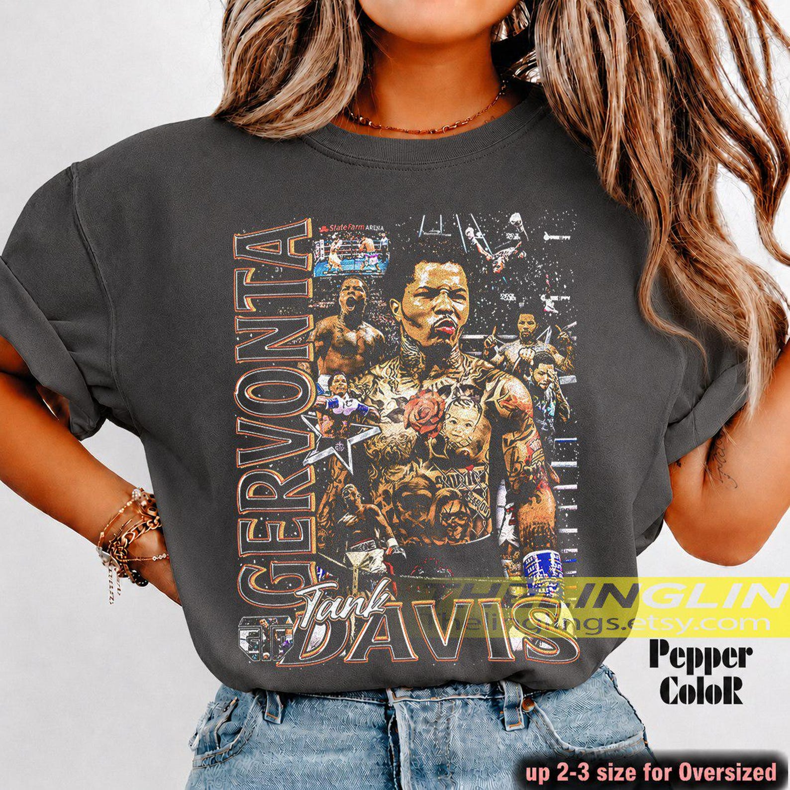 Gervonta Davis Boxer T-Shirt, Boxing Fan Tee, Sports Athletic Shirt, Fighter Fan Apparel, Boxing Champ Gift FD M