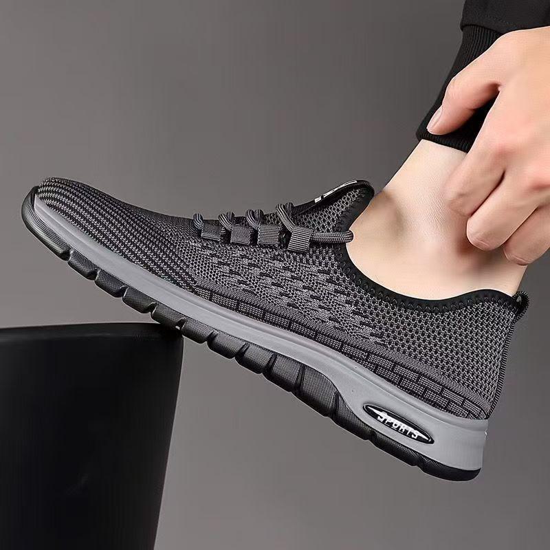 Men's shoes breathable mesh spring and summer new fly-woven non-slip soft-soled men's casual versatile sports shoes walking shoes