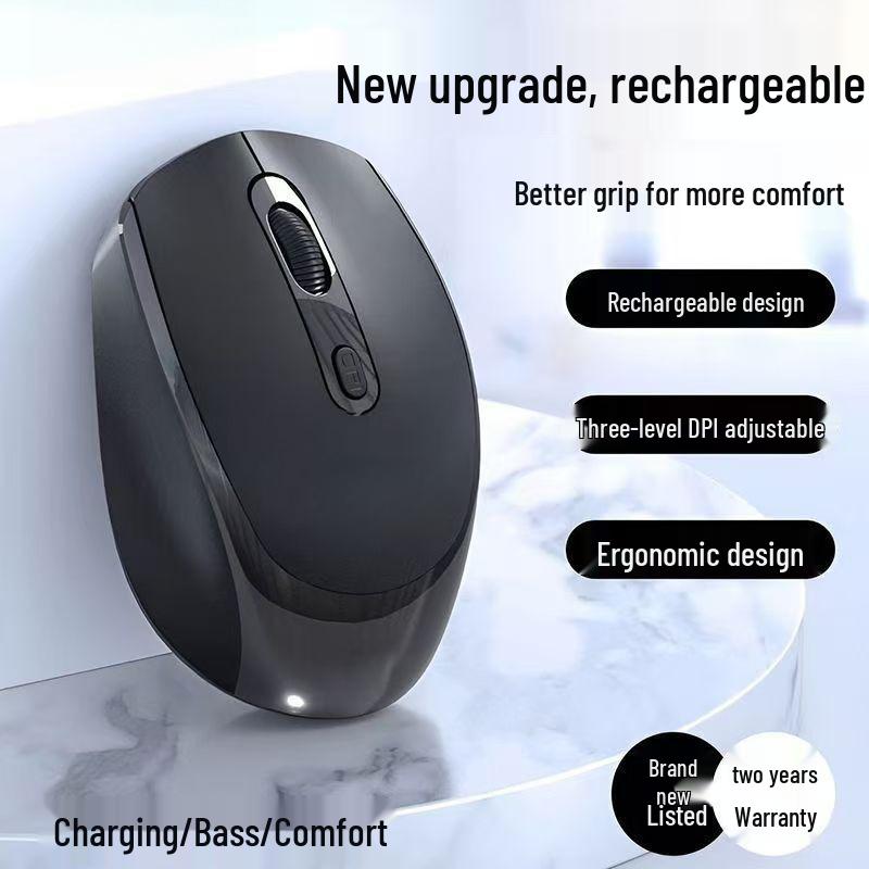 Silent Bluetooth Wireless Dual-Mode Mouse for Business & Office