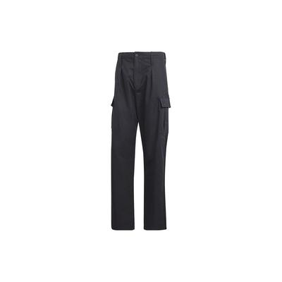 Originals Solid Color Loose Fit Straight Leg Zipper Knit Sports Pants Men Bottoms Black IR7737