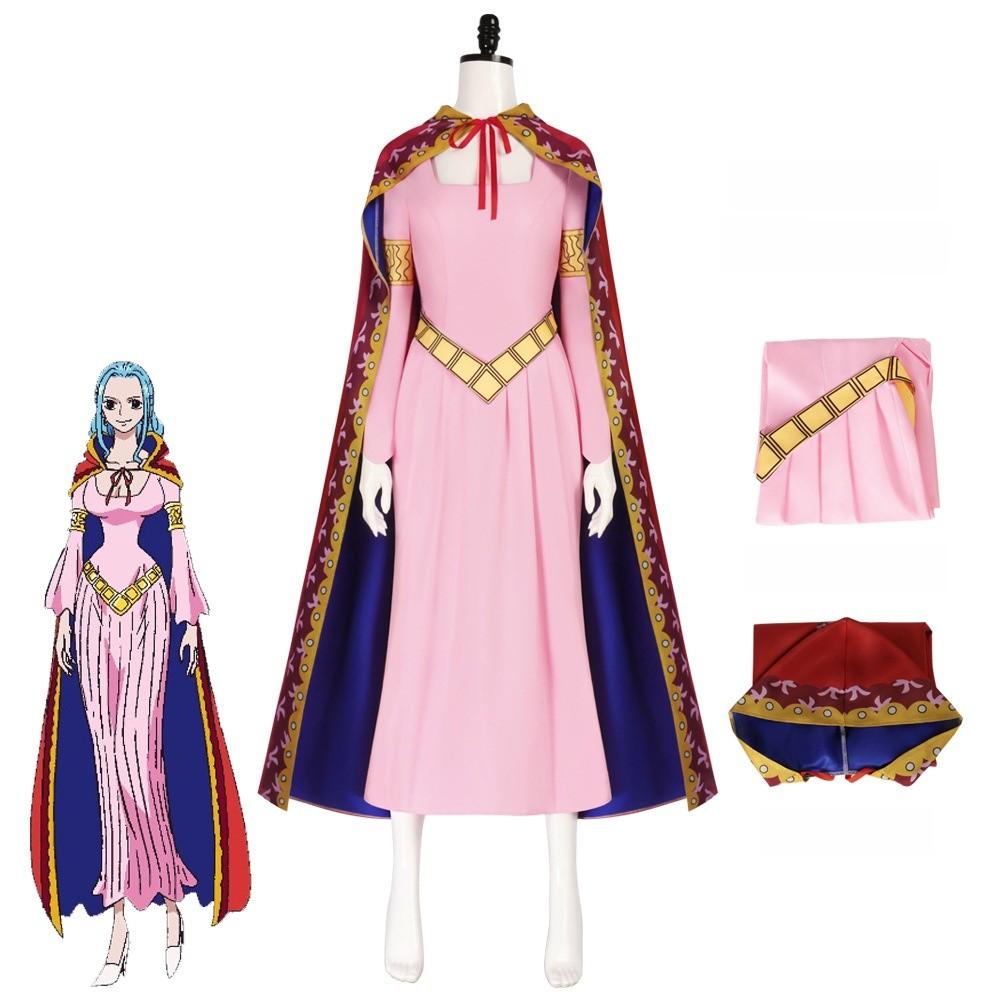 One Piece Nefertari D Vivi Cosplay Costume With Polyester Fabric For Anime Conventions
