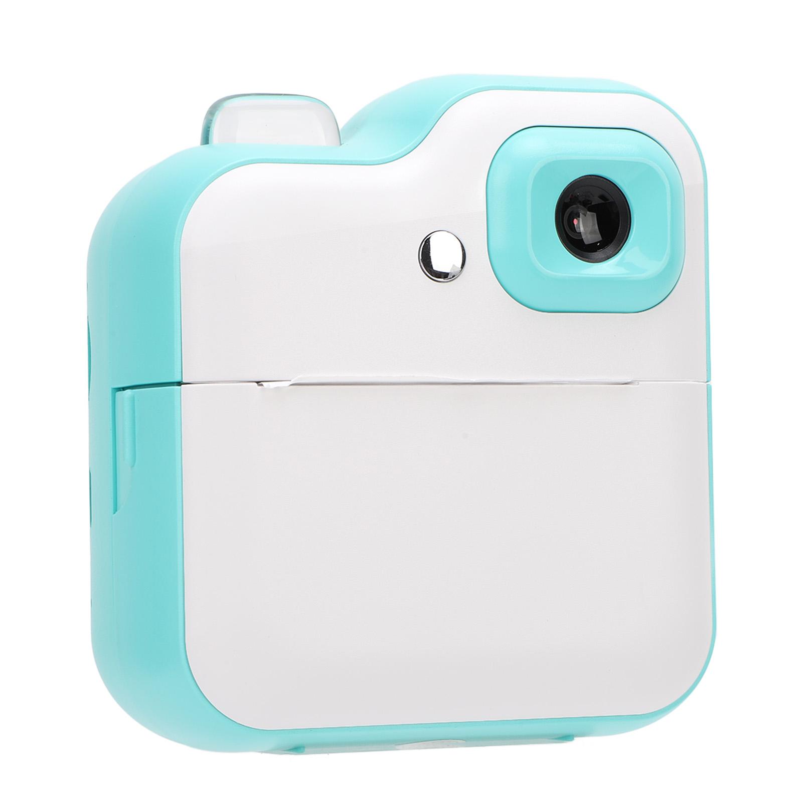 

Камера мгновенной печати для детей с экраном 2,4 дюйма, 48 МП, цифровые видеокамеры для малышей с 2 рулонами печати синий