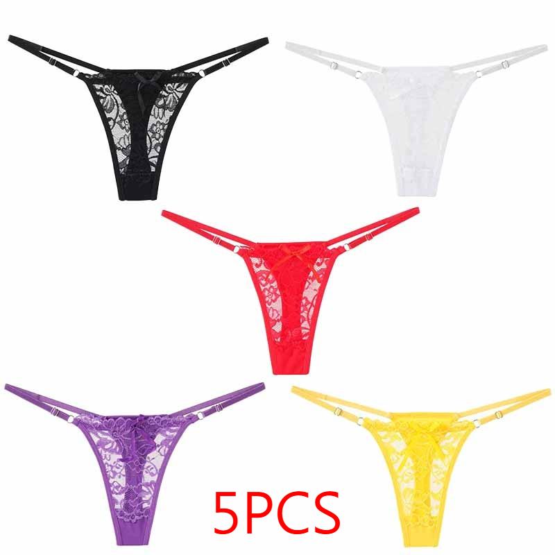 

Регулируемые кружевные трусики-стринги Женское сексуальное кружевное нижнее белье Ультратонкие бесшовные трусики-стринги Нижнее белье one size