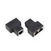 2PCS 3.5MM Male 3‑channel Network RJ45 8‑core Jack Splitter Adapter POE Network Distributor