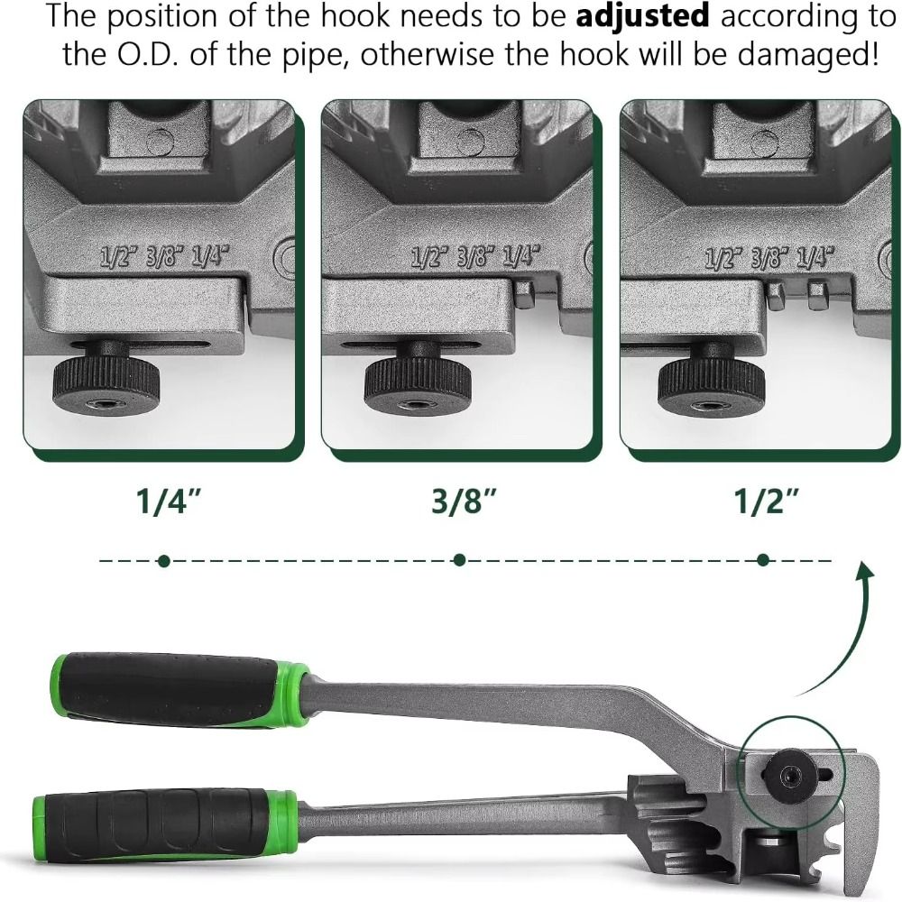 3-in-1 Tubing Bender Lever Type Bending Tool Hand Tools Bending Machine Air Conditioning Repair