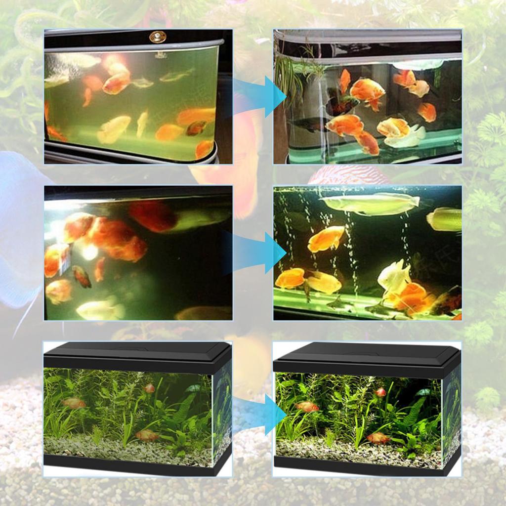 Aquarium Water Purifier Algae Removal Powder Powerful Aquarium Water Purification Powder Aqua Water Purifying for Fish Tank Water Turbidity Removal